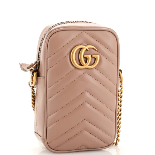 Gucci GG Marmont Vertical Phone Matelasse Mini Bag - Image 2