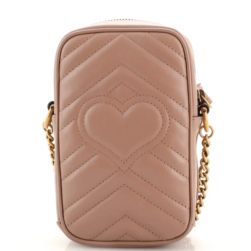 Gucci GG Marmont Vertical Phone Matelasse Mini Bag - Image 3