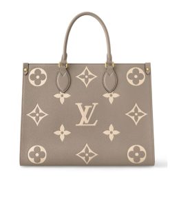 Louis Vuitton Onthego MM Tote Creme Bag