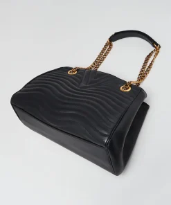 Alternative view of LOUIS VUITTON Calfskin New Wave Chain Tote Black