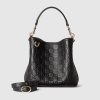 GG EMBLEM MINI BUCKET BAG