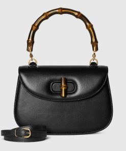 SMALL BAMBOO TOP HANDLE TOTE BAG