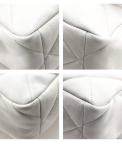 Alternative view of CHANEL 19 WHITE FLAP BAG