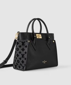 Alternative view of LOUIS VUITTON Grained Calfskin Shearling On My Side MM Black