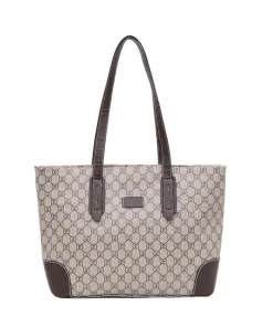 Gucci GG Canvas Leather Dark Brown