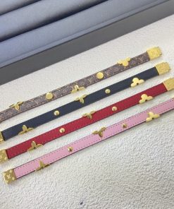 Alternative view of Louis Vuitton Reversible Monogram Bracelet Red