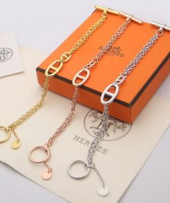 Alternative view of Hermes Double Bracelet Silver