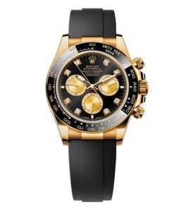 Rolex Cosmograph Daytona Bright Black And Golden With Diamonds 40mm 126518ln