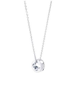 Louis Vuitton Empreinte Pendant Necklace White Gold