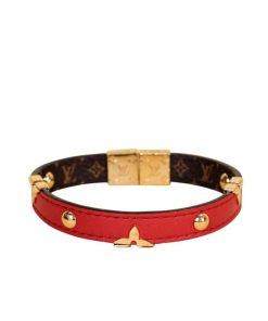 Louis Vuitton Reversible Monogram Bracelet Red