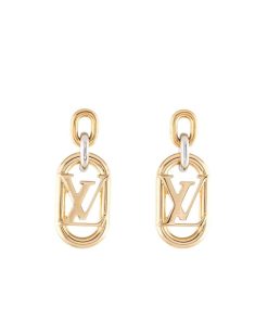 Louis Vuitton Everyday Chain Lv Earrings Gold And Silver