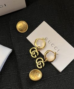 Alternative view of Gucci Gg Running Drop Earrings Gold