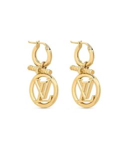 Louis Vuitton Lv Baby Louise Earrings Golgold