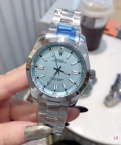 Alternative view of Rolex Oyster Perpetual Watch 41mm Turquoise Dial 124300 0006