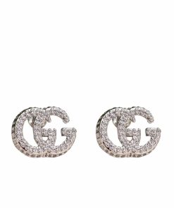 Gucci Gg Marmont Crystal Stud Earrings