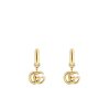 Gucci Gg Running Drop Earrings Gold
