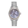 -25%     Rolex Datejust Diamond Bezel Oyster White Gold Purple 31mm
