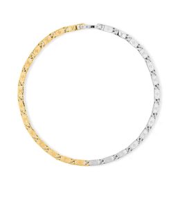 Louis Vuitton Monogram Tied Up Necklace Gold And Silver
