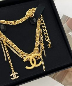 Alternative view of Chanel Cc Necklace Gold