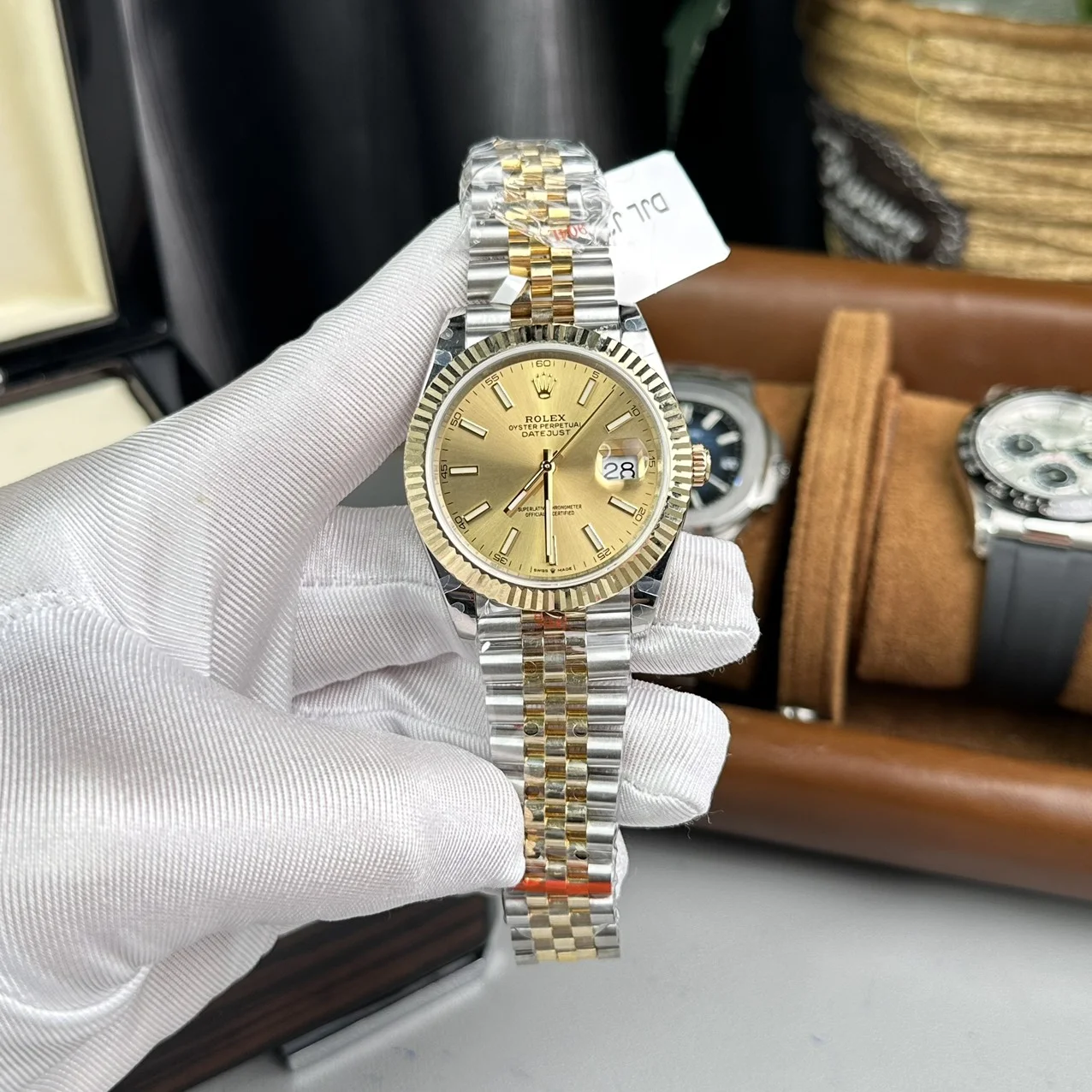 Rolex Datejust Jubilee Champagne Gold 36mm 126233 0015 - Image 6