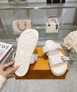 Alternative view of Louis Vuitton Bom Dia Flat Comfort Mule Dune Beige 1Ahmt7