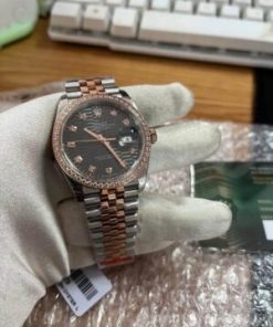 Alternative view of Rolex Datejust Diamond Dial 36mm 126281rbr Slflmdj