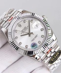 Alternative view of Rolex Datejust Silver Watch 41mm 126333 0012