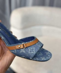 Alternative view of Louis Vuitton Neo Revival Mule Denim Blue 1Acizb
