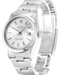 Alternative view of Rolex Oyster Perpetual Date 34mm Silver Dial 15200