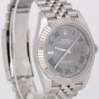 Alternative view of Rolex Datejust 41 41mm WIMBLEDON Fluted Rhodium JUBILEE Steel Watch 126334