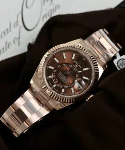 Alternative view of Rolex Sky-Dweller 42mm Chocolate Dial 326935