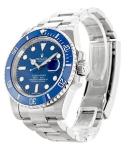 Alternative view of Rolex Submariner 40mm Blue Dial 116619LB “Smurf”