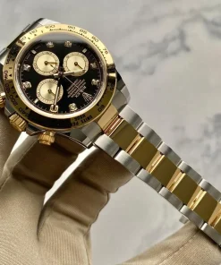Alternative view of Rolex Daytona Black Diamond Dial 126503