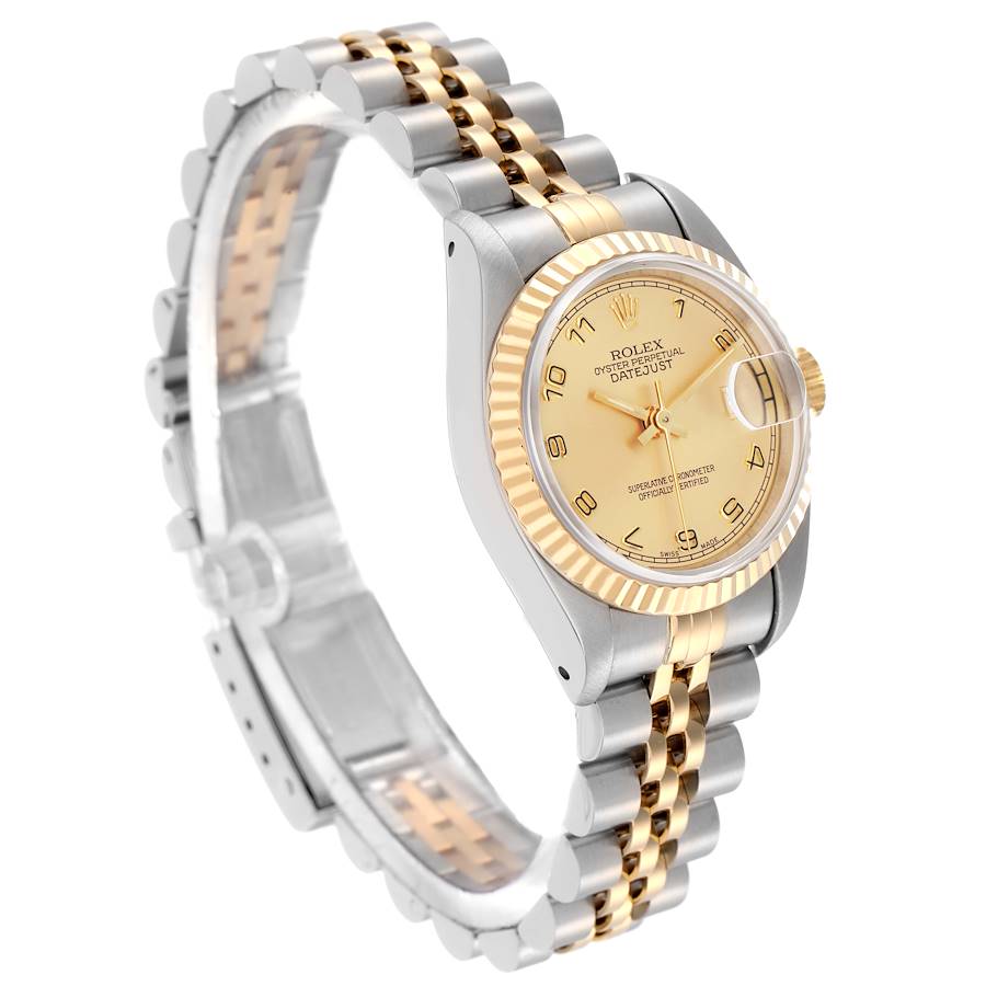 Rolex Datejust Champagne Dial Steel Yellow Gold Ladies Watch 69173 - Image 2
