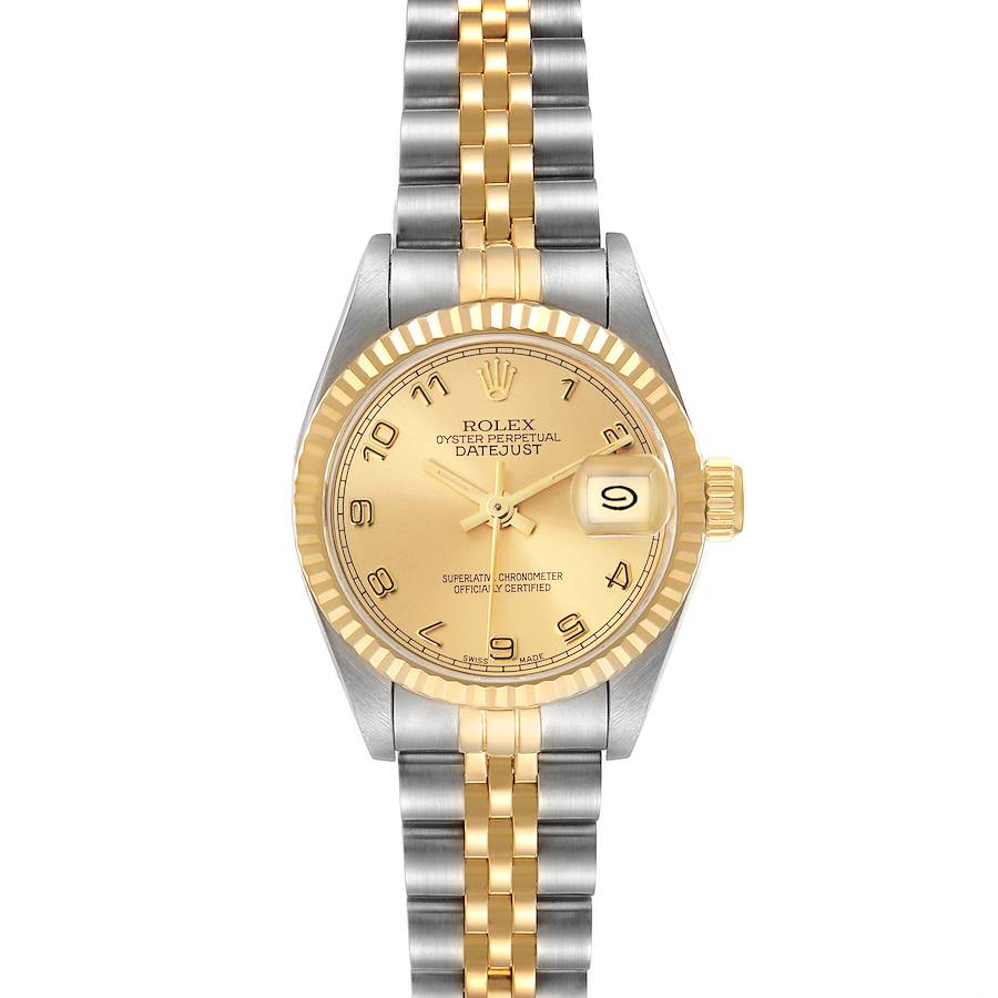 Rolex Datejust Champagne Dial Steel Yellow Gold Ladies Watch 69173
