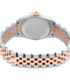 Alternative view of Rolex Datejust Steel Rose Gold Pink Dial Ladies Watch 178271 Box Card
