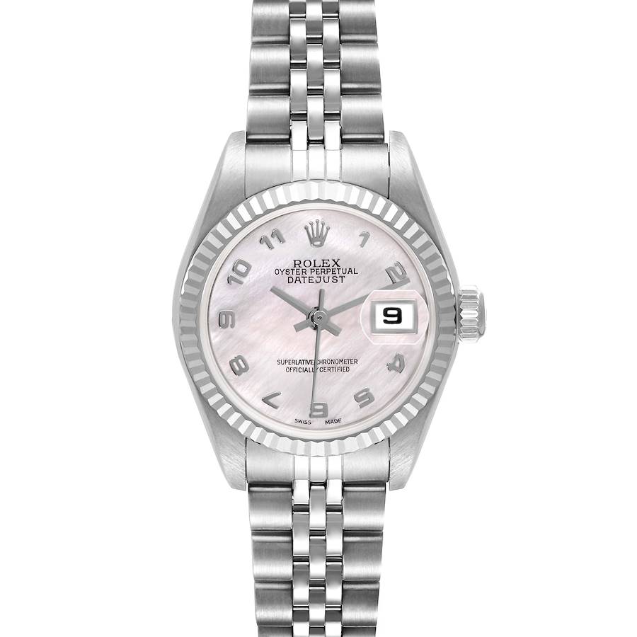 Rolex Datejust Steel White Gold Mother of Pearl Dial Ladies Watch 79174