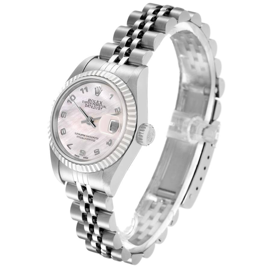 Rolex Datejust Steel White Gold Mother of Pearl Dial Ladies Watch 79174 - Image 4