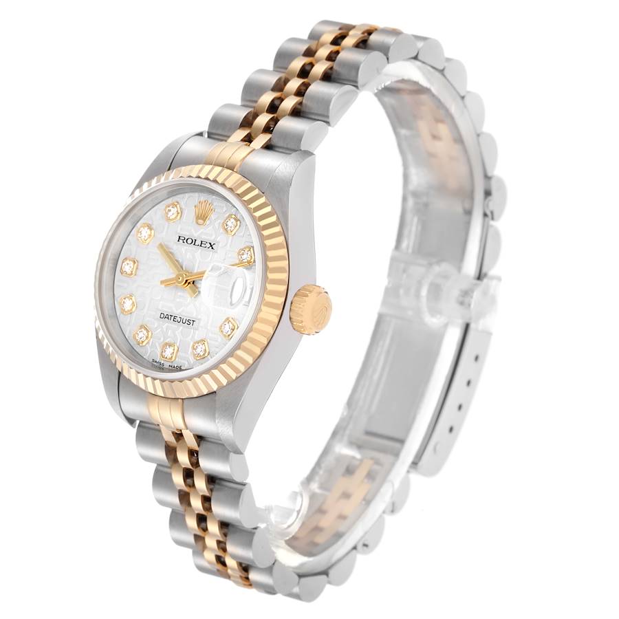 Rolex Datejust Steel Yellow Gold Anniversary Diamond Ladies Watch 79173 - Image 3