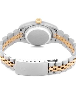 Alternative view of Rolex Datejust Steel Yellow Gold Anniversary Diamond Ladies Watch 79173