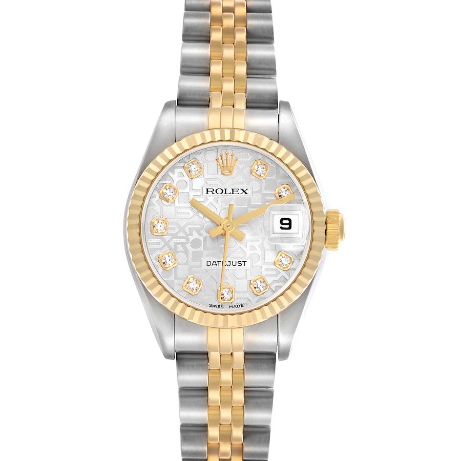 Rolex Datejust Steel Yellow Gold Anniversary Diamond Ladies Watch 79173