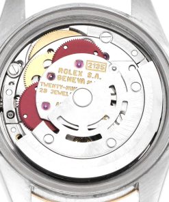 Alternative view of Rolex Datejust Steel Yellow Gold Ivory Pyramid Dial Ladies Watch 69163