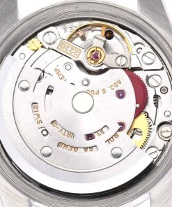 Alternative view of Rolex Oyster Perpetual Black Dial Smooth Bezel Steel Ladies Watch 76080