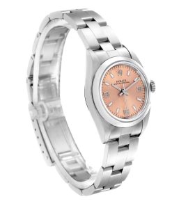 Alternative view of Rolex Oyster Perpetual Salmon Dial Automatic Steel Ladies Watch 76080
