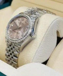 Alternative view of Rolex Datejust 31mm Pink Dial 278384RBR